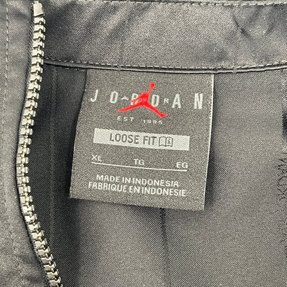 Jordan Black Red Striped Pantsuit | Relaxed Fit Athletic Style - Picture 2 of 5